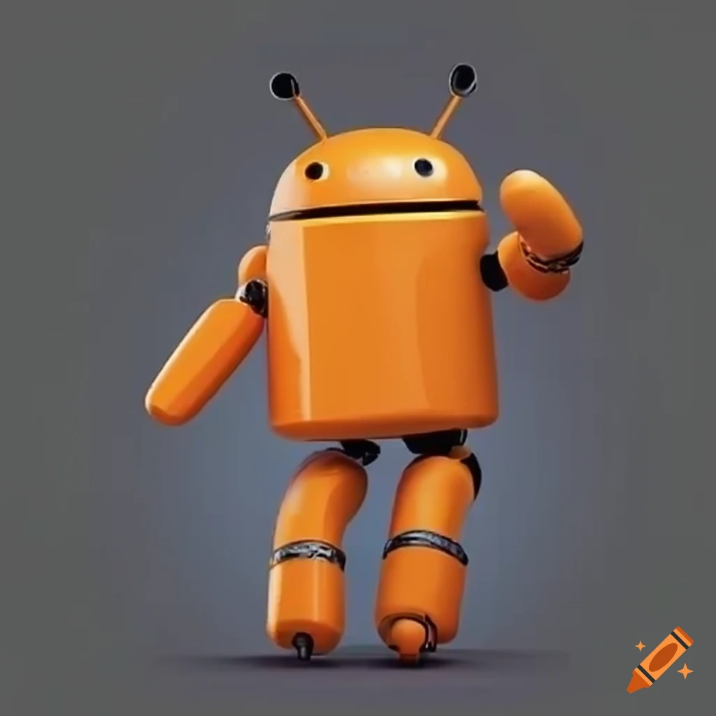 orange android robot