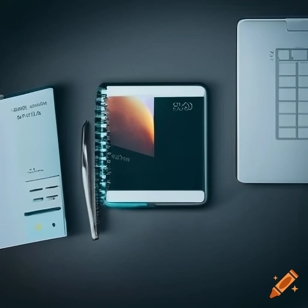 Digital daily planner on a device on Craiyon
