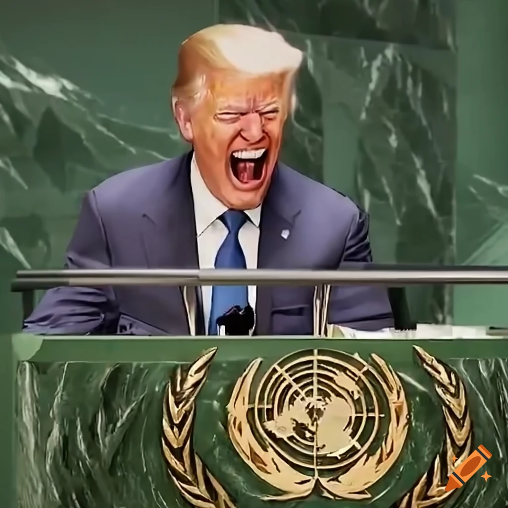 epic scene of presidents at the UN General Assembly