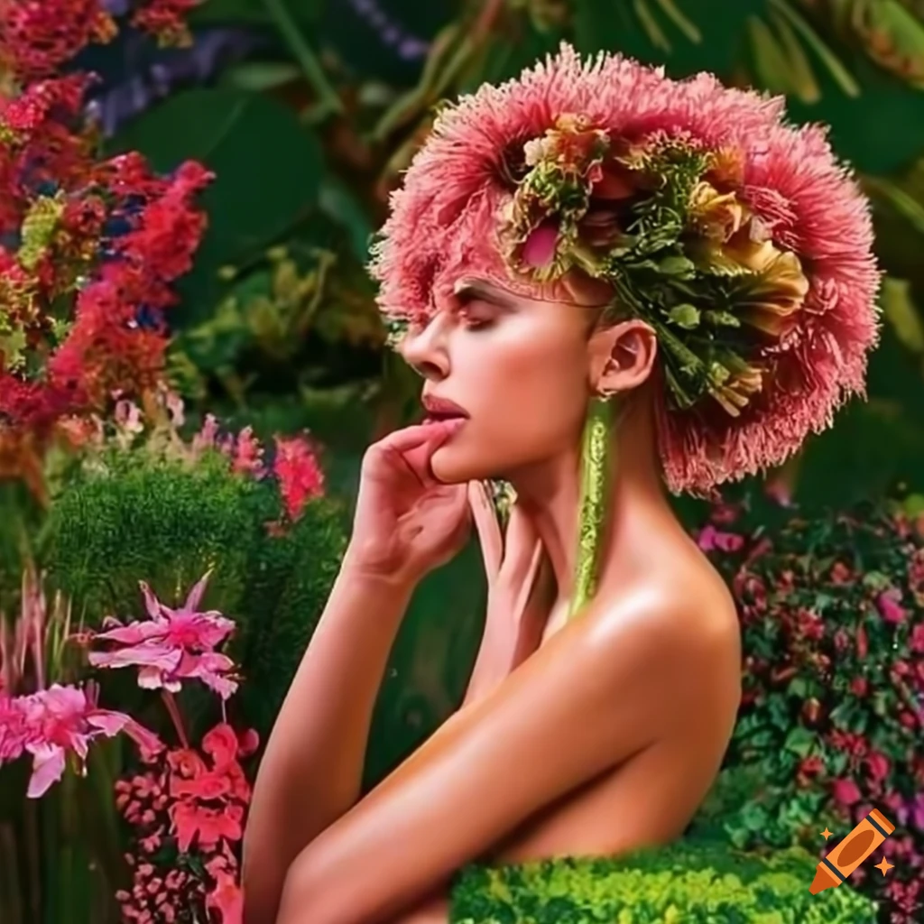 vibrant magazine cover with stunning garden visuals