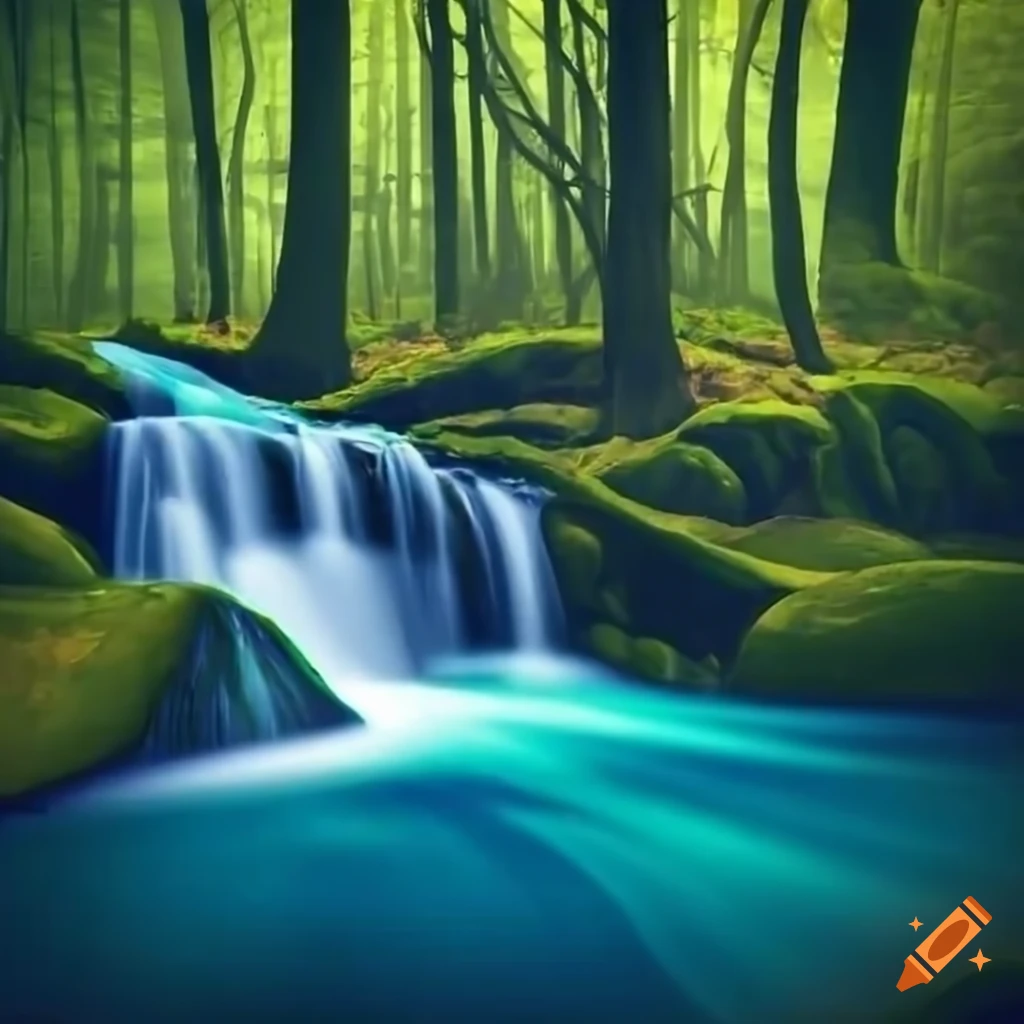 How to Draw Easy Scenery Drawing Tropical Waterfall Scenery Step by Step  with Oil Pastels - video Dailymotion