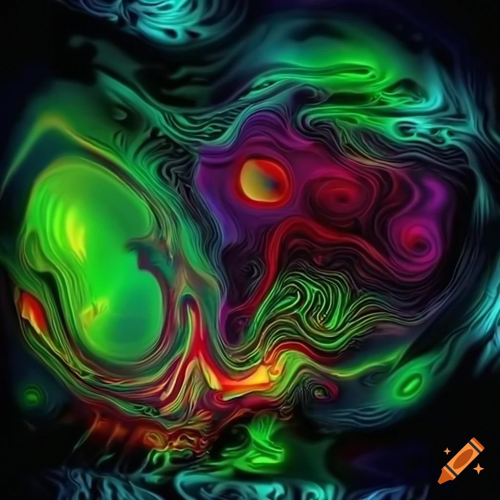 abstract psychedelic CGI artwork