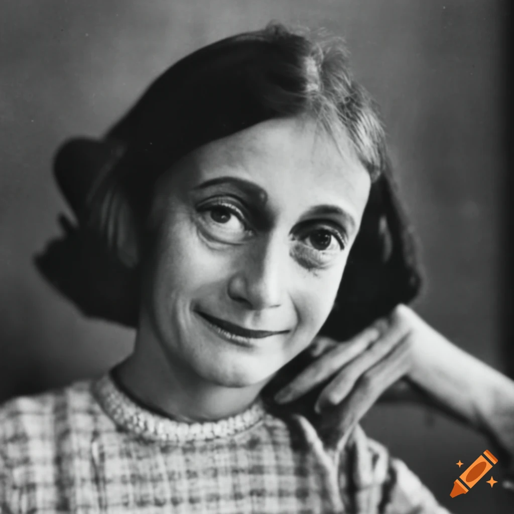 Anne frank in her older years on craiyon