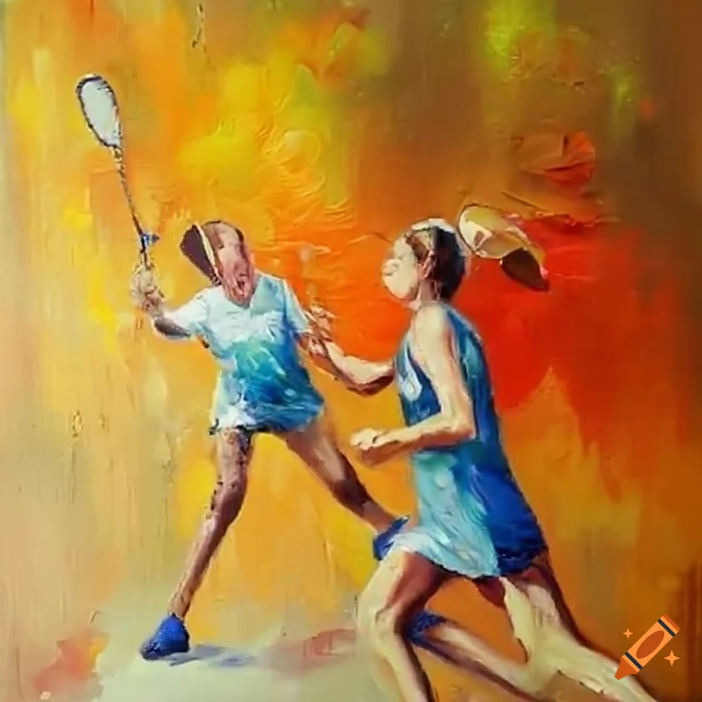 people playing badminton