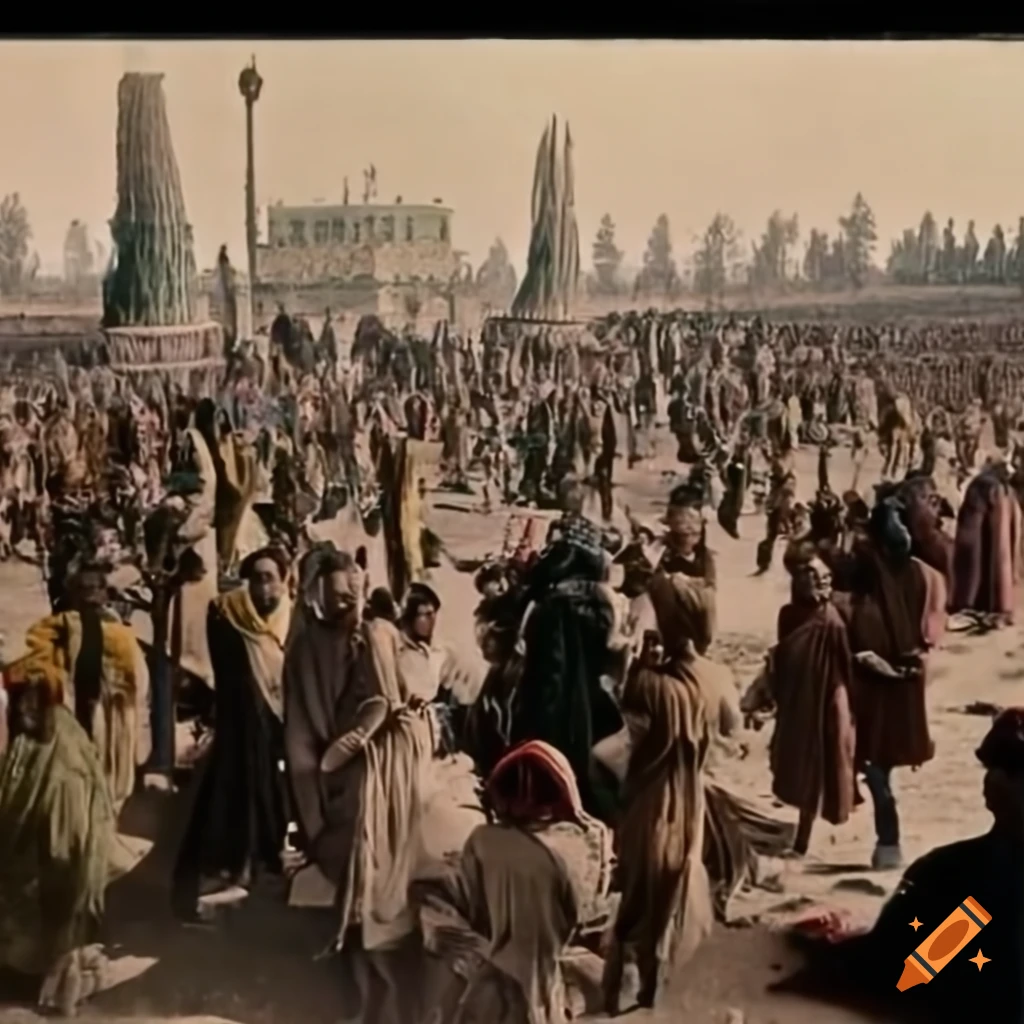 colorized photo of the Kandahar celebration with Seymour Skinner