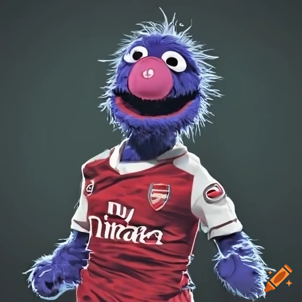 Grover celebrating his love for Arsenal