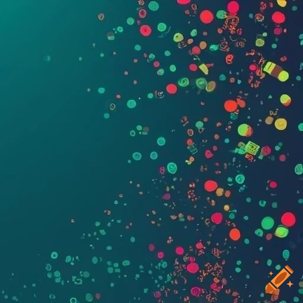 sci-fi data visualization with dots