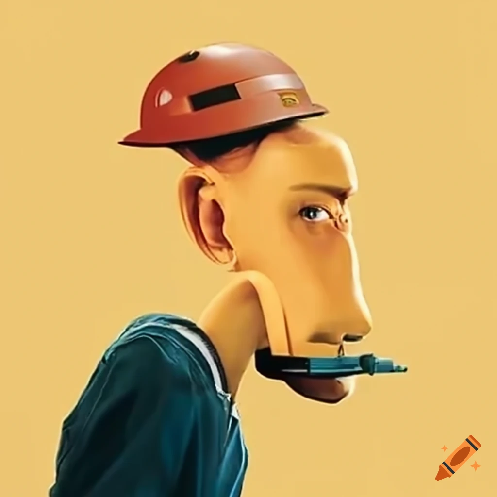 conceptual image of automated machines replacing workers