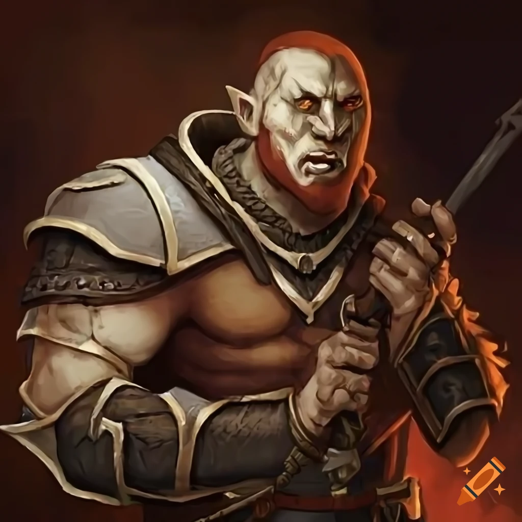 goliath cleric extending a helping hand