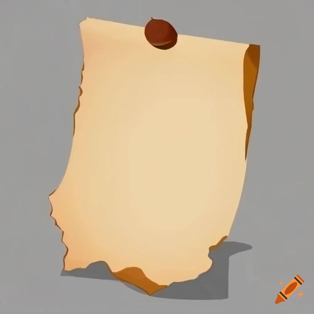 Vintage Isometric View Of An Old Paper Sheet On Craiyon