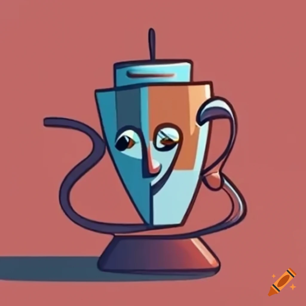 Picasso-inspired espresso cup