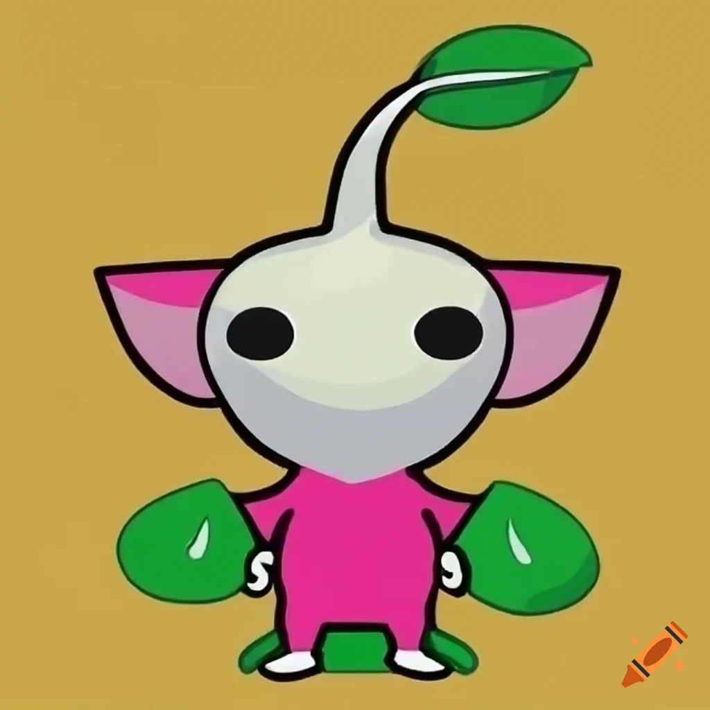 Colorful and adorable pikmin characters on Craiyon