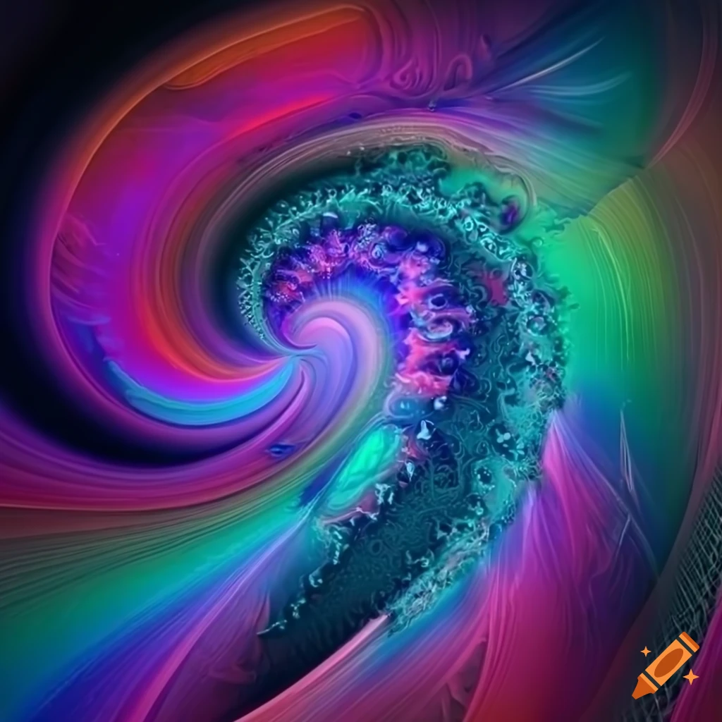 Abstract fractal art with 'ellie's theme' on Craiyon