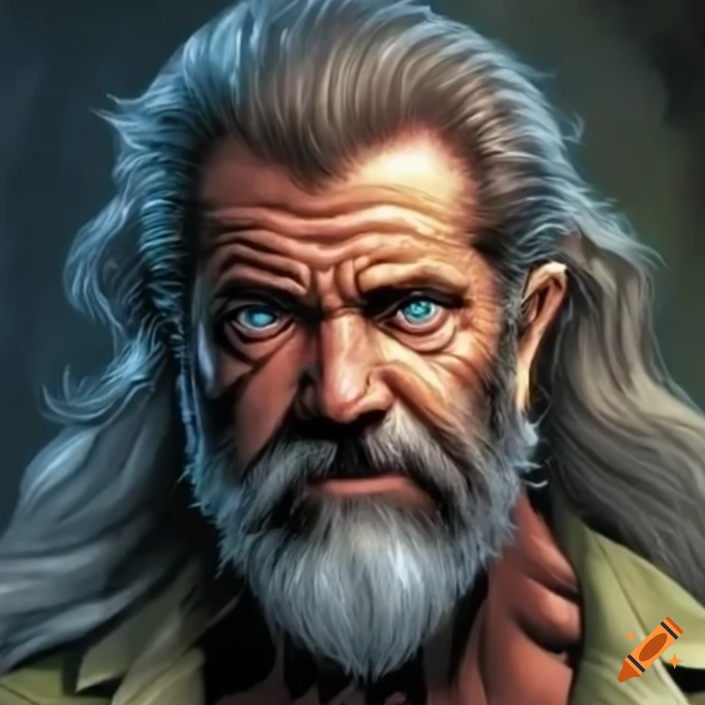 Fractal Art Of A Long haired Mel Gibson As Weapon X On Craiyon