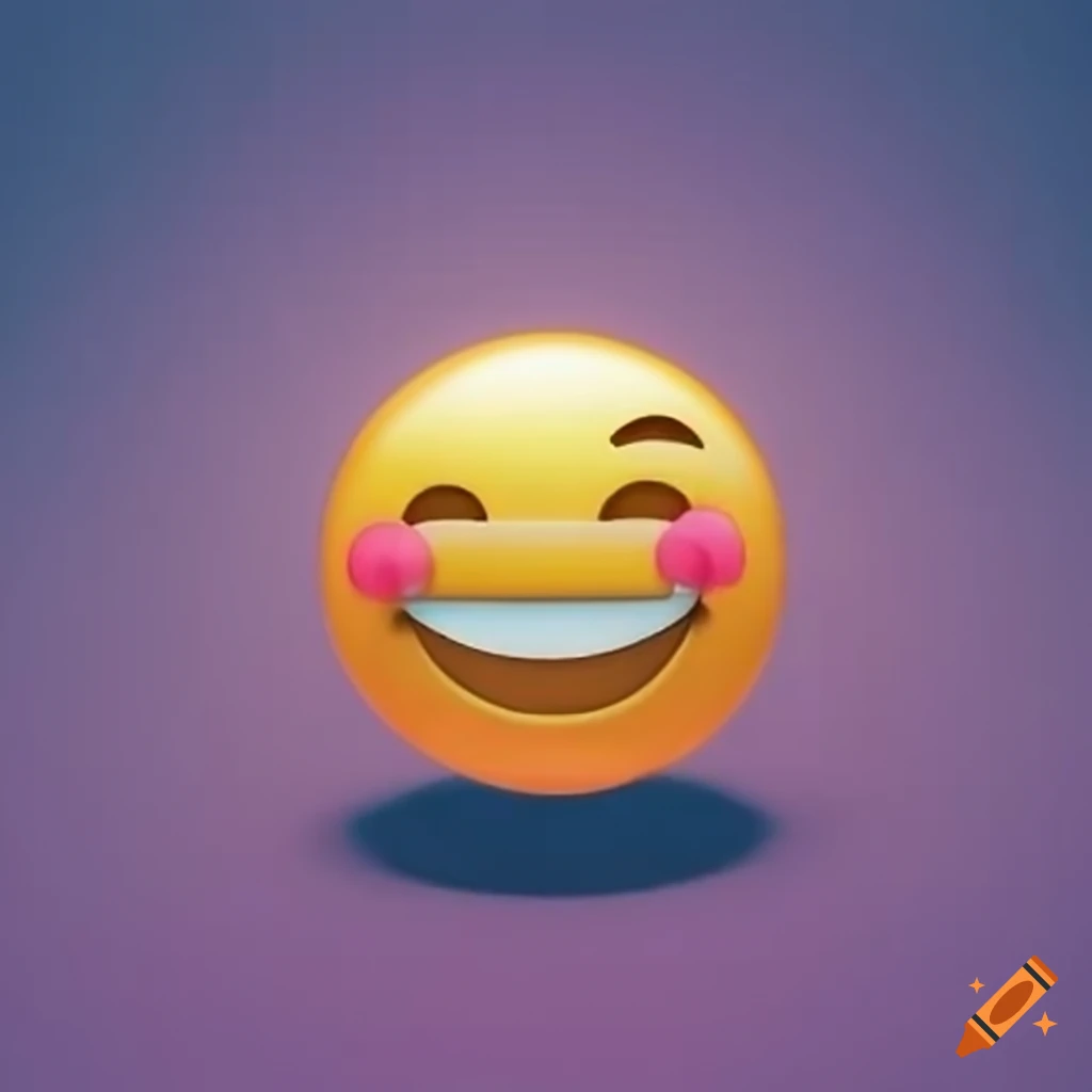 Digital art of an emoji on Craiyon