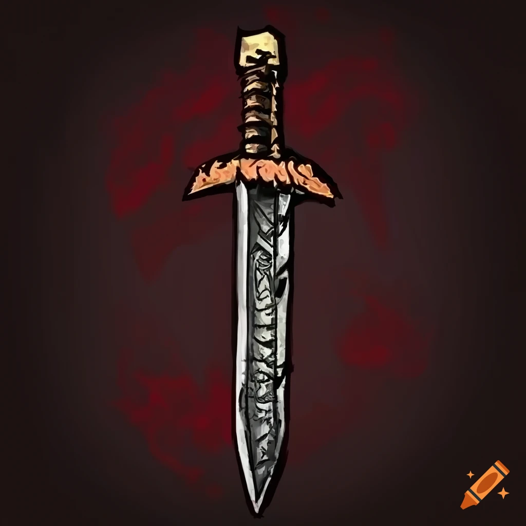 Fantasy Artwork Of A Fiery Sword On Craiyon