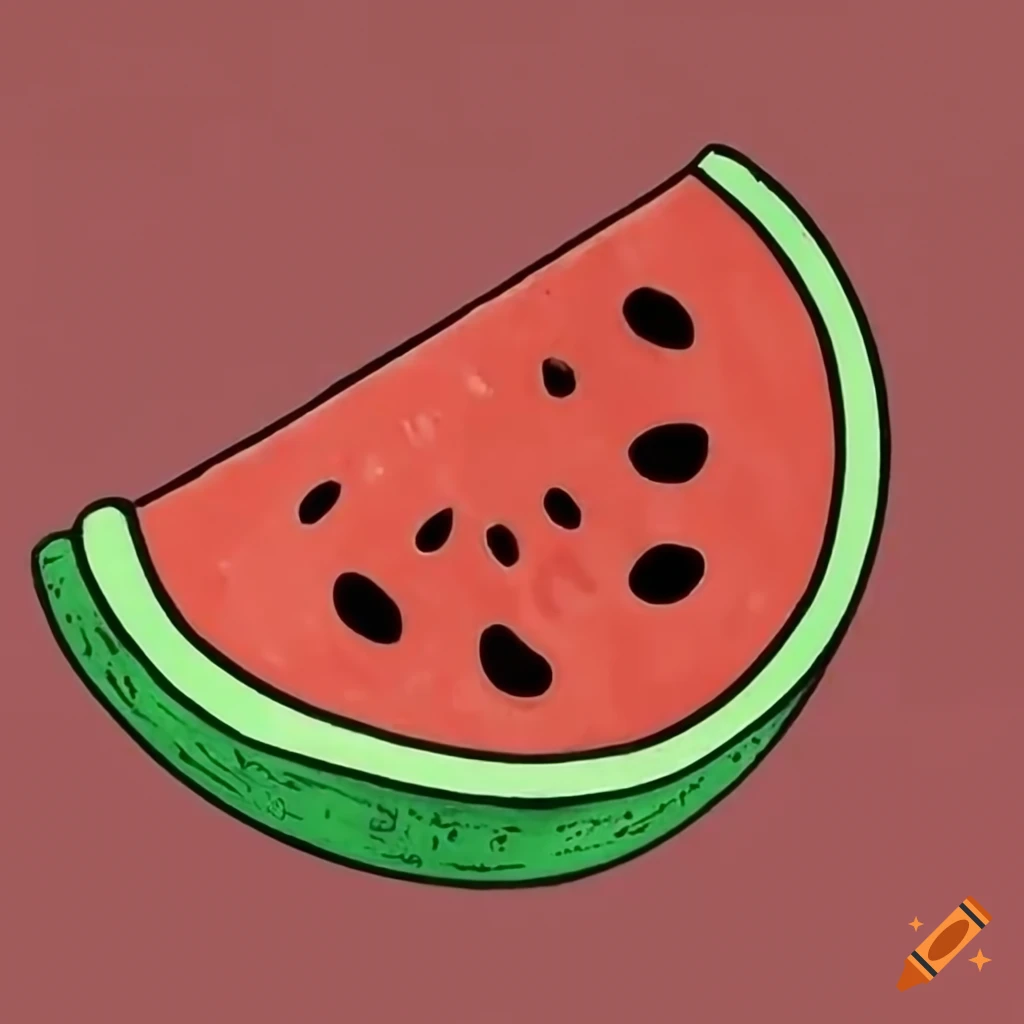 Keith haring watermelon artwork