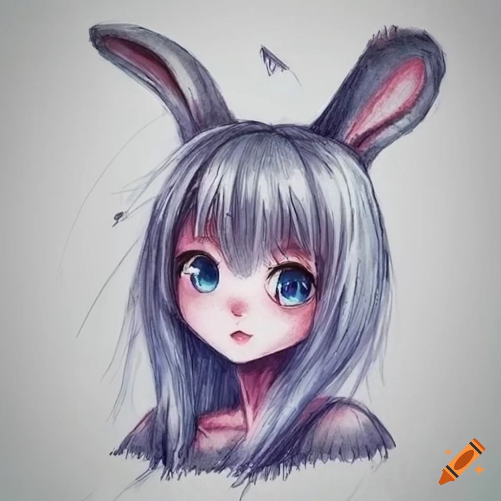 Kawaii Rabbit Drawing Cuteness PNG, Clipart, Animal, Animals, Anime, Art,  Bunny Free PNG Download