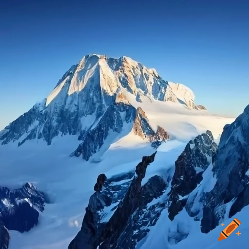 image of alpinists climbing Mont Blanc