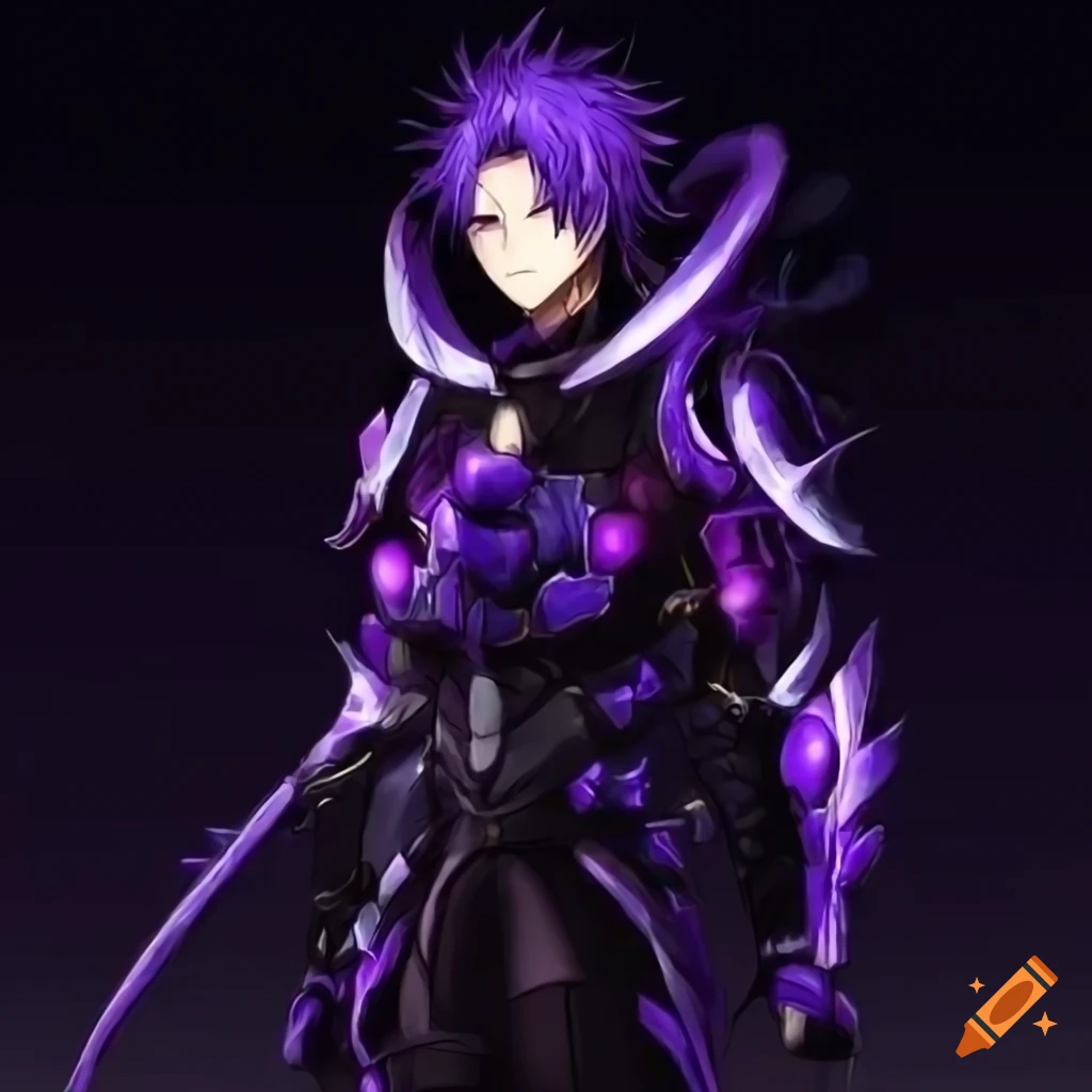 A demon hunter from an anime styled jrpg like shin megami tensei or persona