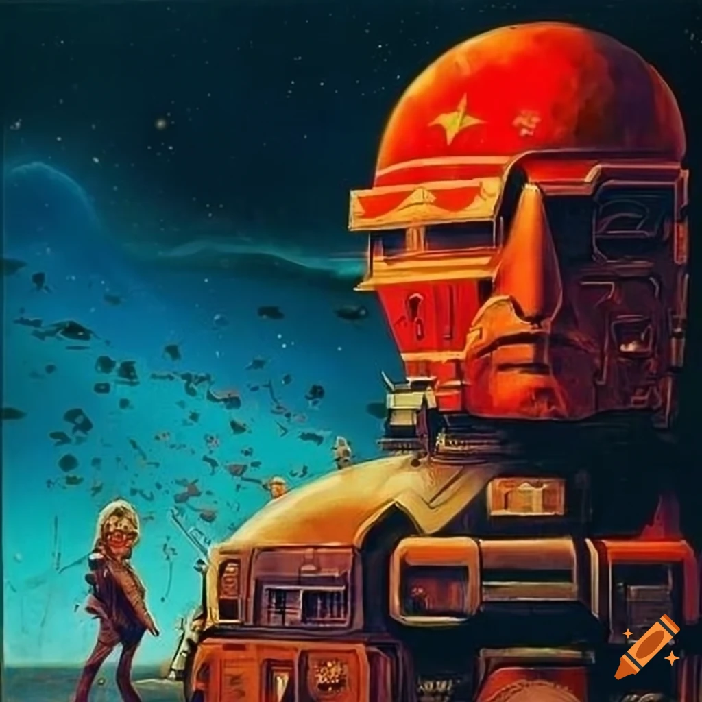 Soviet 80's sci-fi art