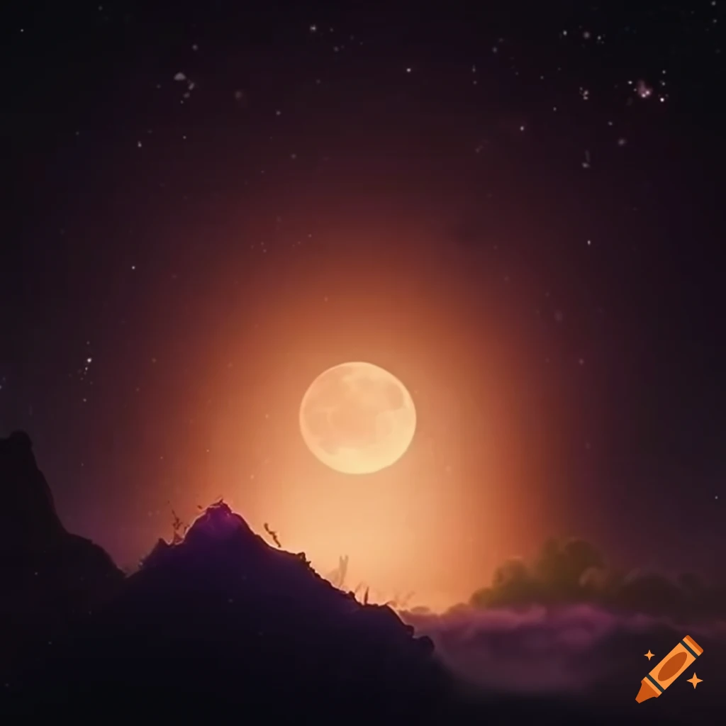 Moon Against A Dark Sky Moon Against A Dark Sky