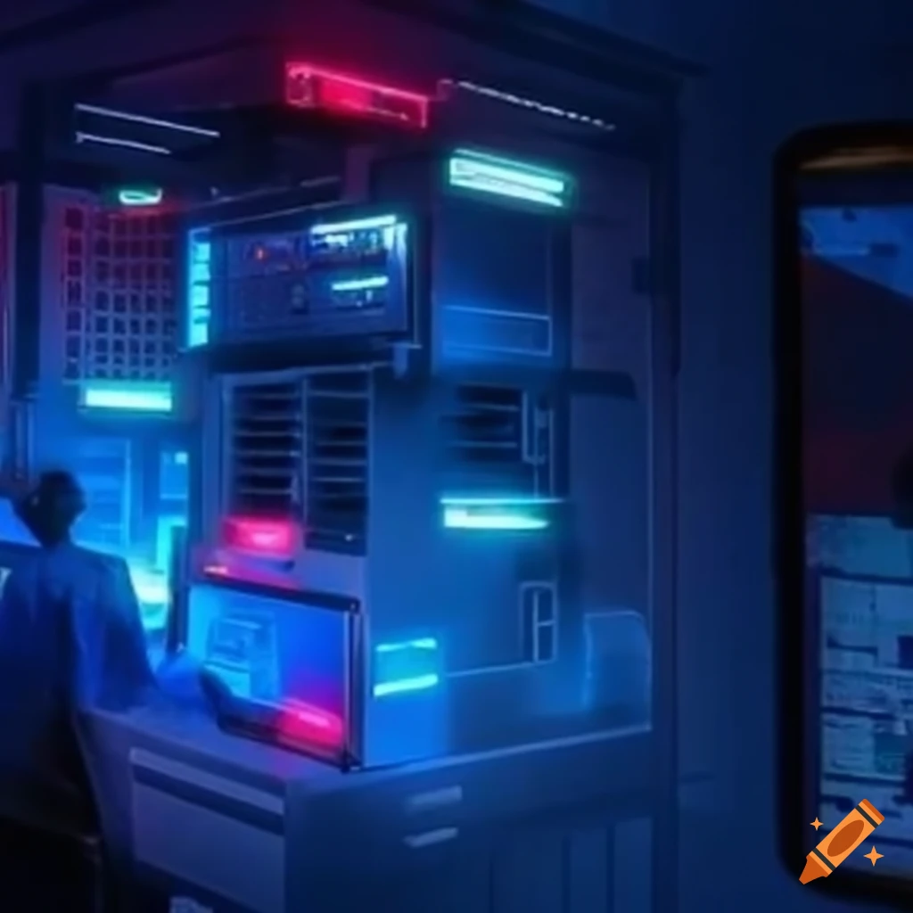 Conceptual image representing hack friendly servers on craiyon