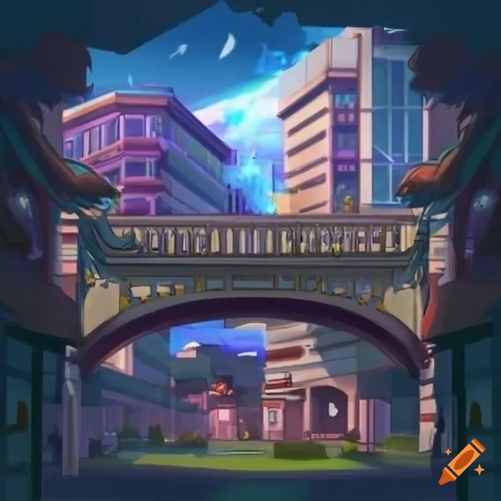 Animestyle portrait of a city market in a fantasy world on Craiyon