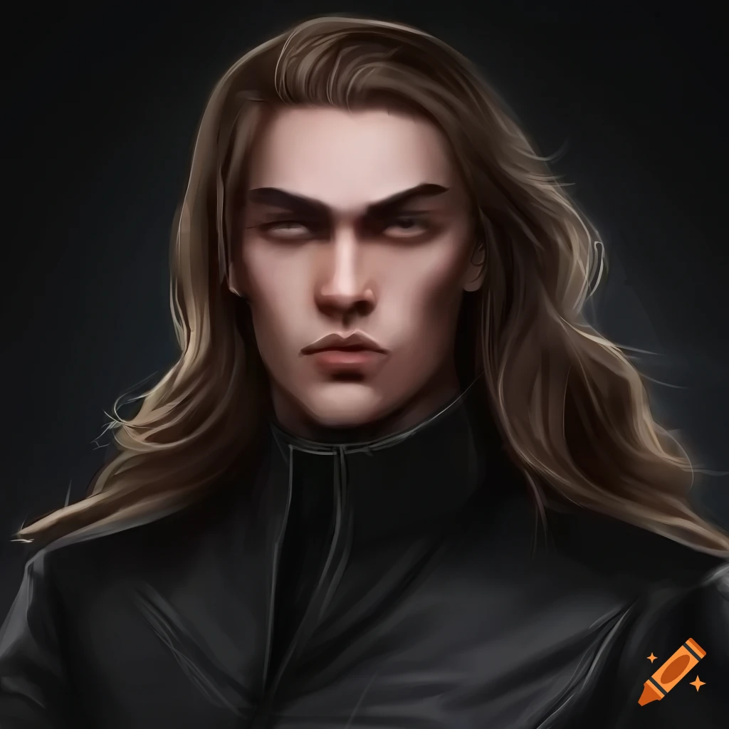 Concept Art Of A Man With Dark Blonde Wavy Hair And Black Leather Jacket On Craiyon 5856