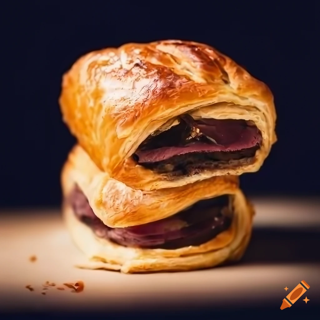 Turkey Rump Turkey rump rolls with puff pastry on Craiyon