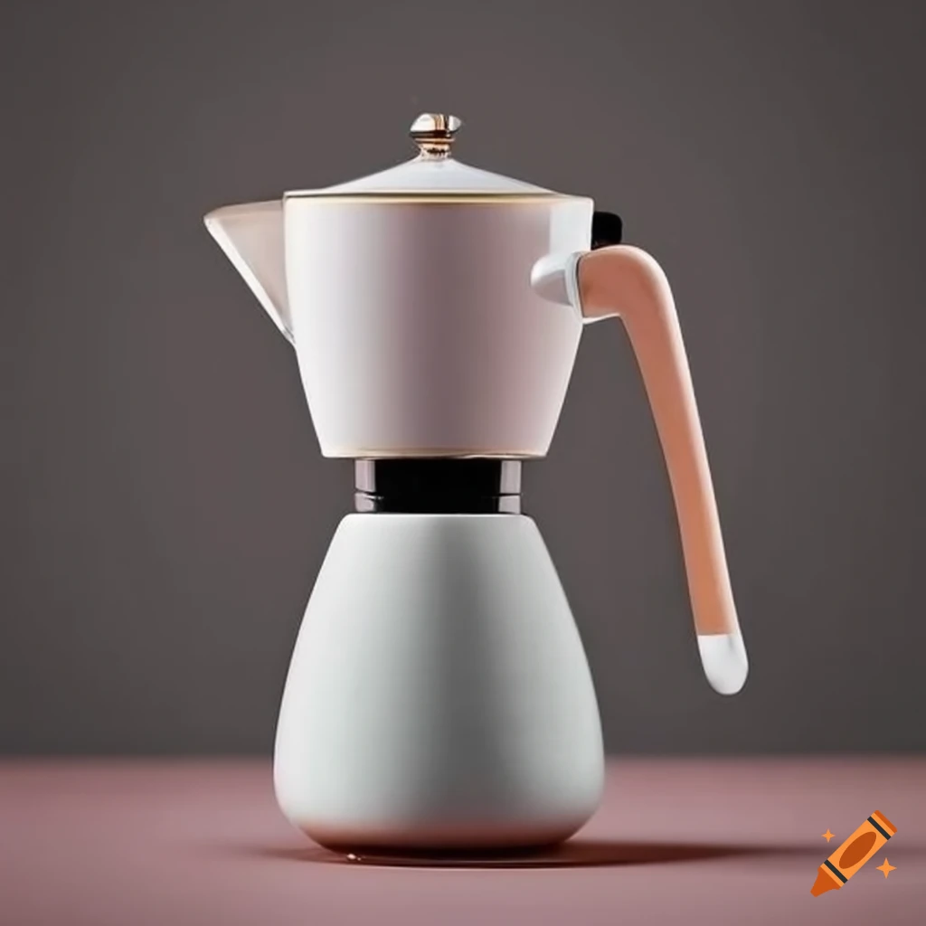 elegant coffee maker in delicate color