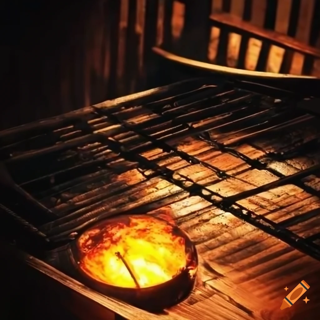 outdoor dining with grill and table with beer