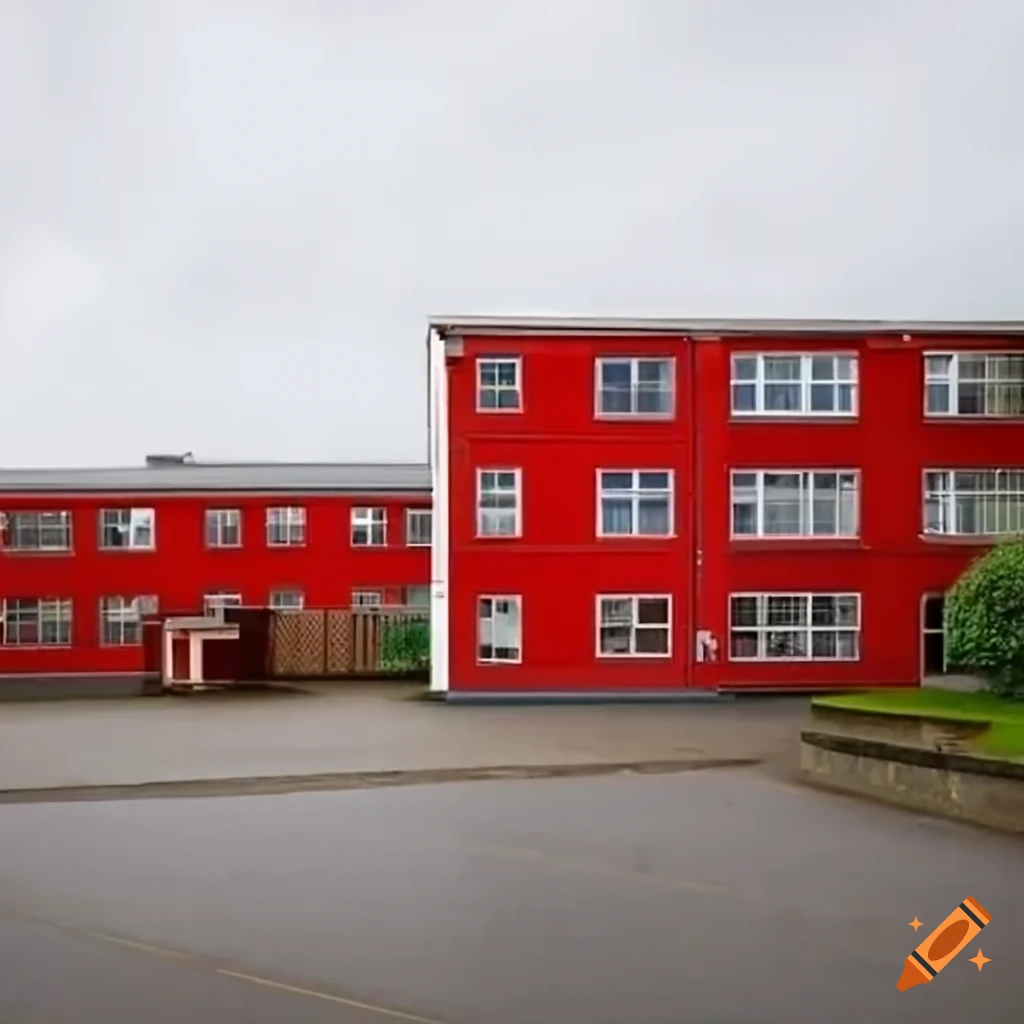 two-storey-school-buildings-with-a-grey-yard-in-between-on-craiyon