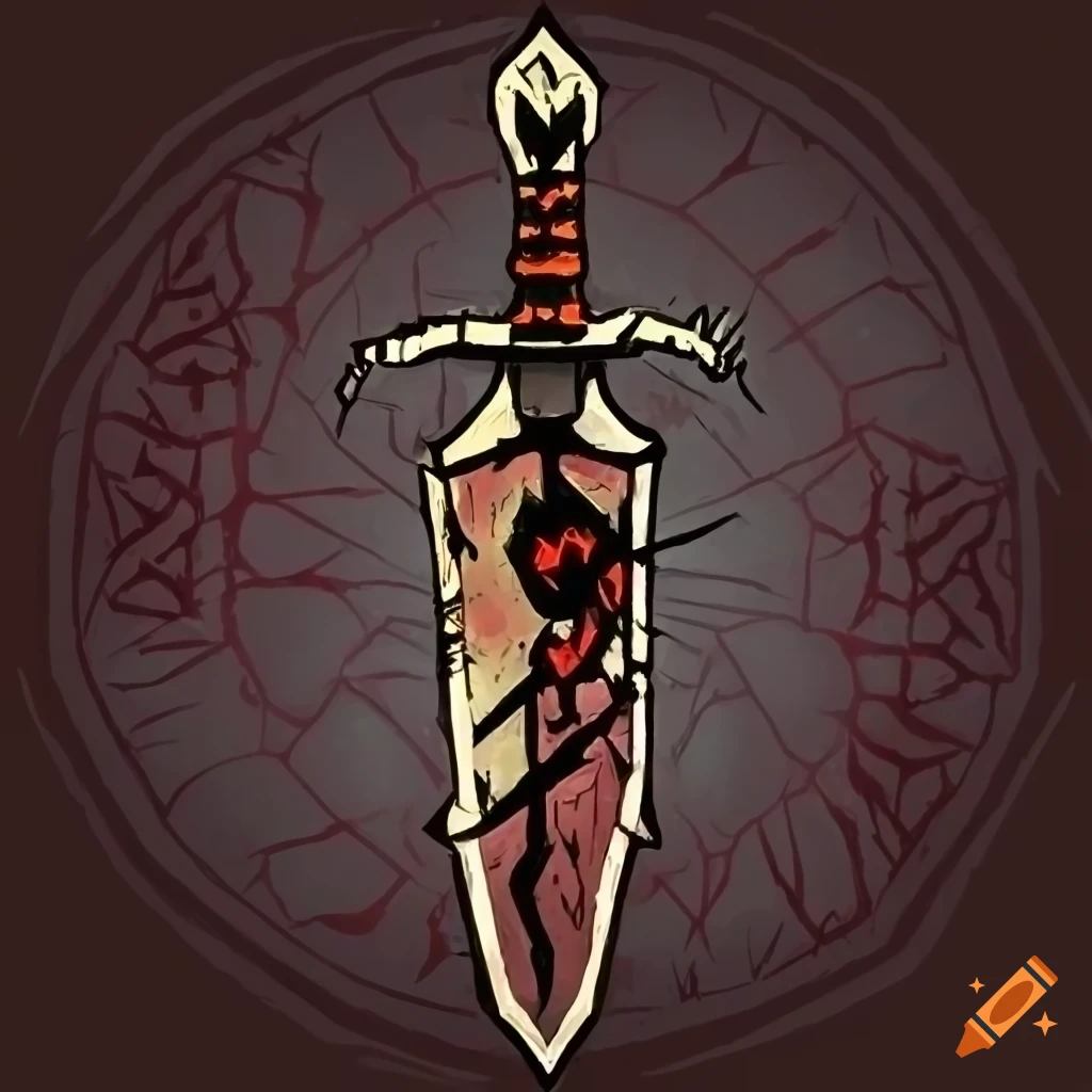 Poison spider-themed dagger in darkest dungeon style