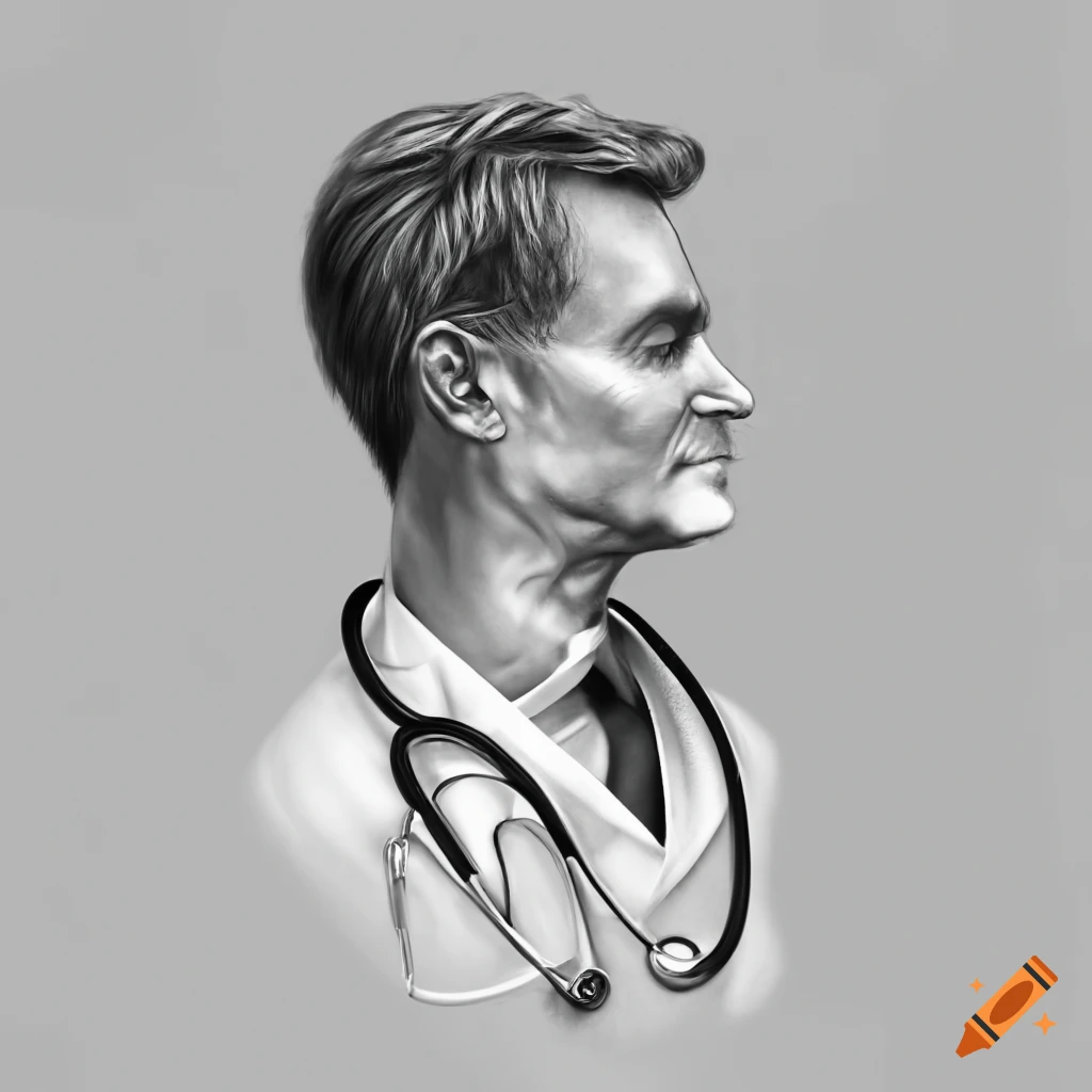 Sketch of woman doctor Stock Photo by ©Khakimullin 103123402