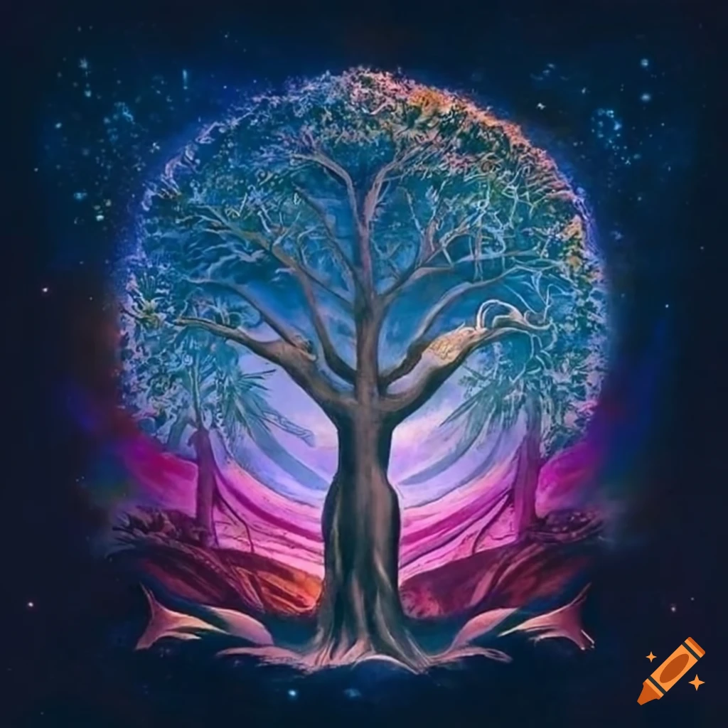 Tree Of Life With Stars As Leaves On Craiyon