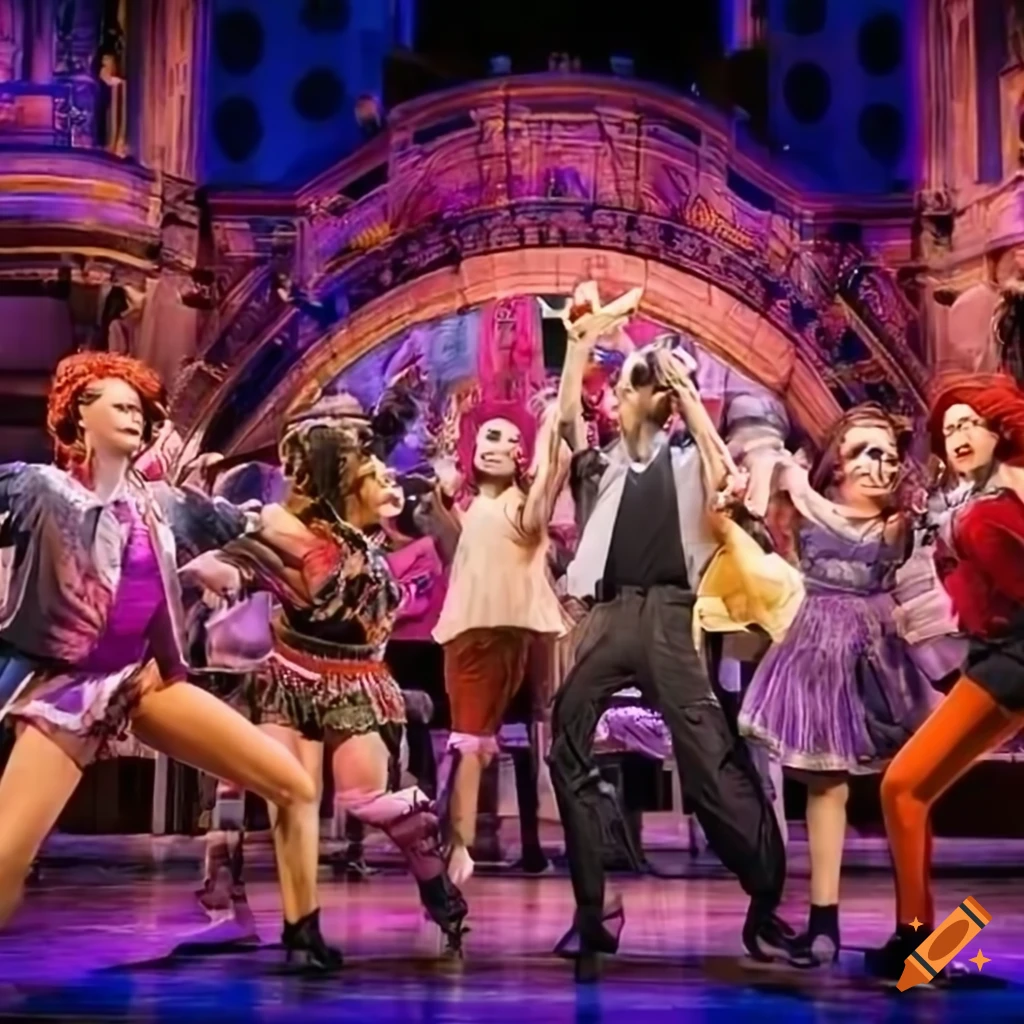 Scene from Yugi-oh the musical on Broadway