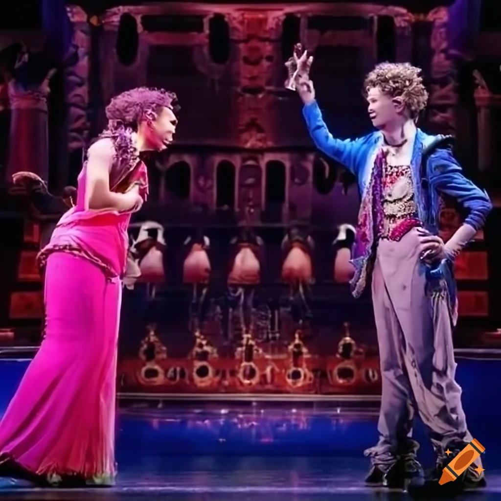 Scene from Yugi-oh the musical on Broadway