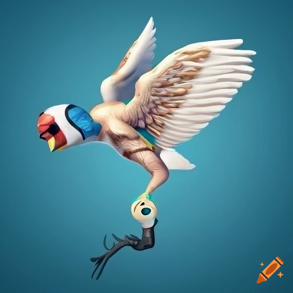 Detailed illustration of a king european goldfinch taking off on Craiyon