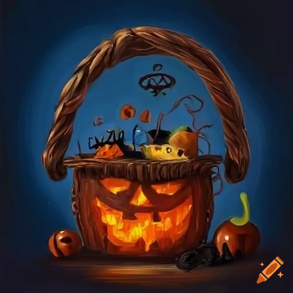 Artistic Halloween Auction Basket Wallpaper in 4K Artistic Halloween Auction Basket Wallpaper in 4K
