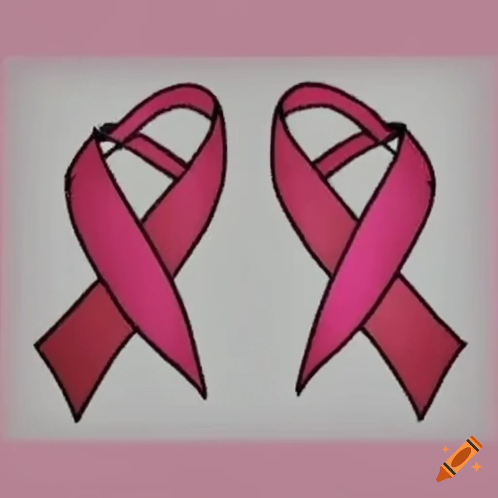 Pink ribbons for breast cancer awareness on Craiyon