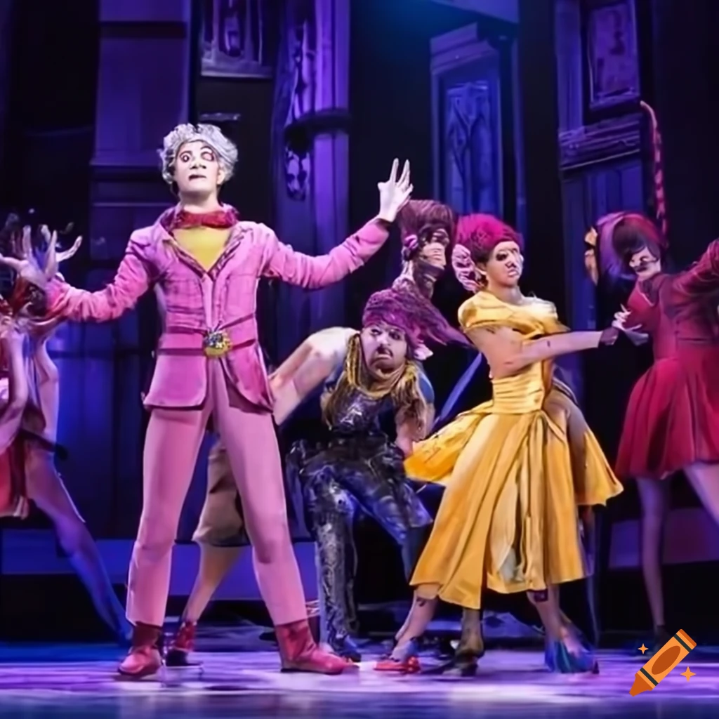 Scene from Yugi-oh the musical on Broadway