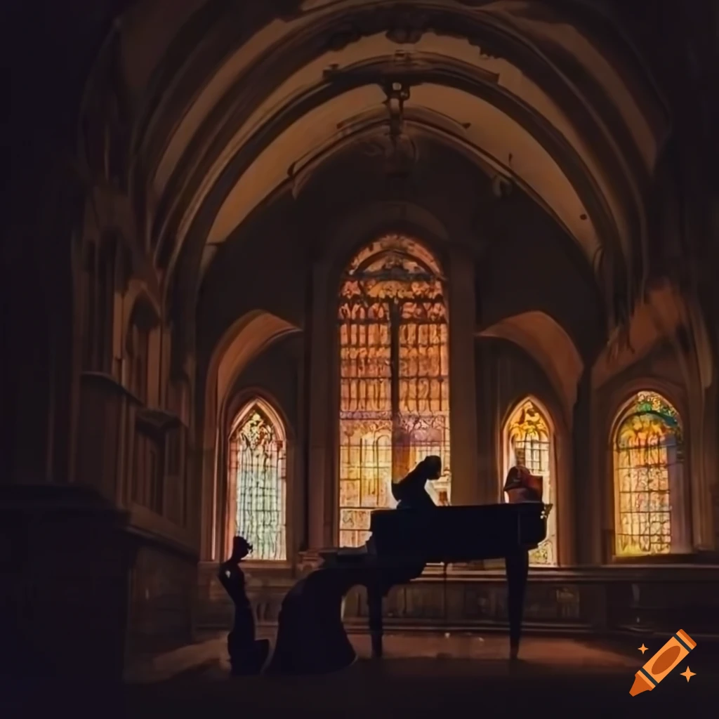 neoclassical orchestra performing in a church