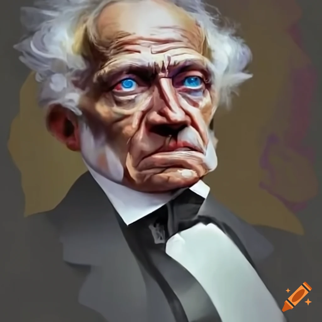 Intense portrait of arthur schopenhauer