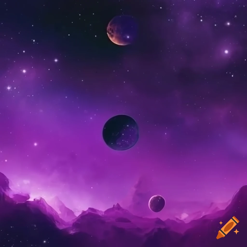purple space wallpaper