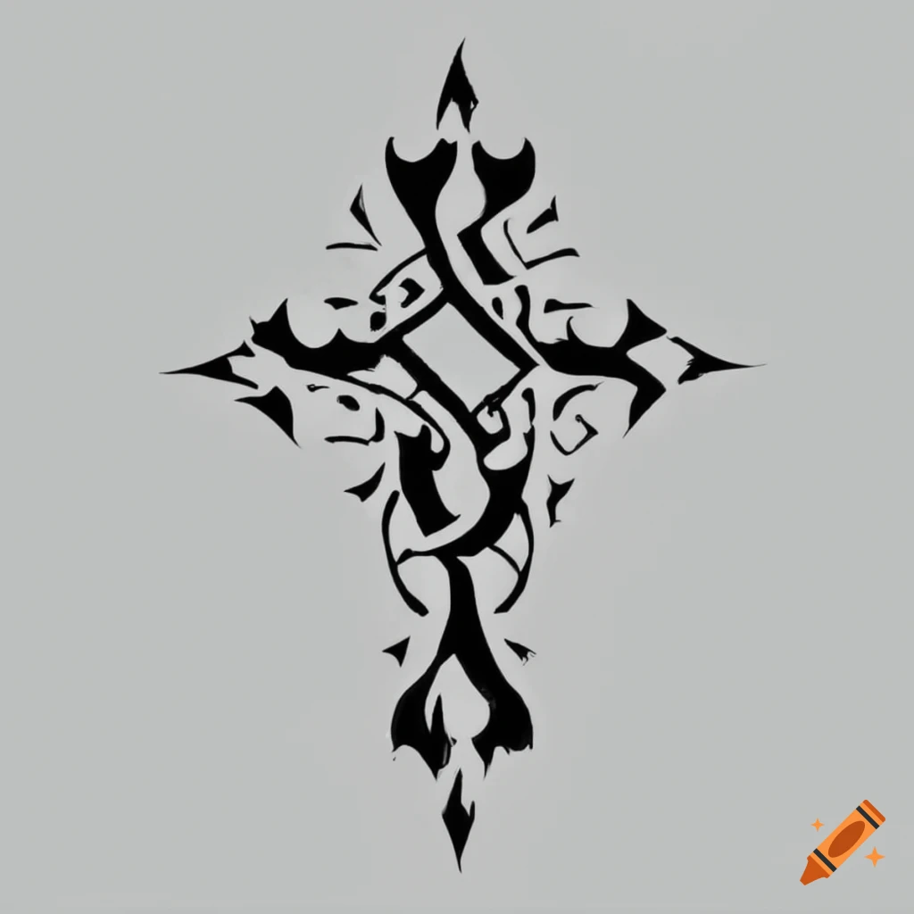 460+ Drawing Of The Gothic Cross Tattoos Stock Photos, Pictures &  Royalty-Free Images - iStock