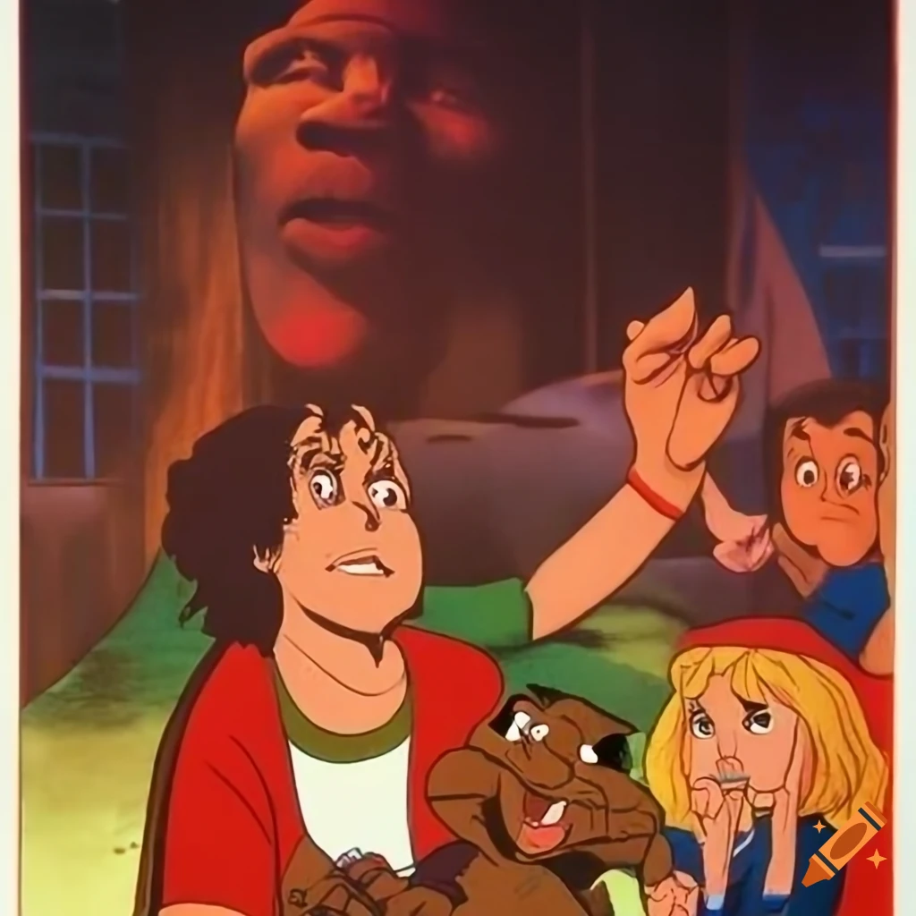 poster of an epic 1980s animation film titled 'Streaming Service'