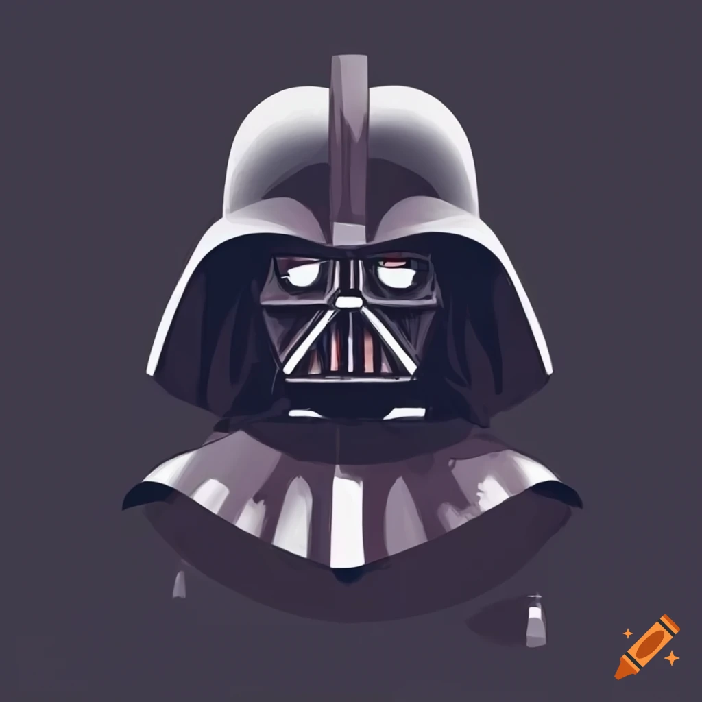 vintage-style Darth Vader with black background