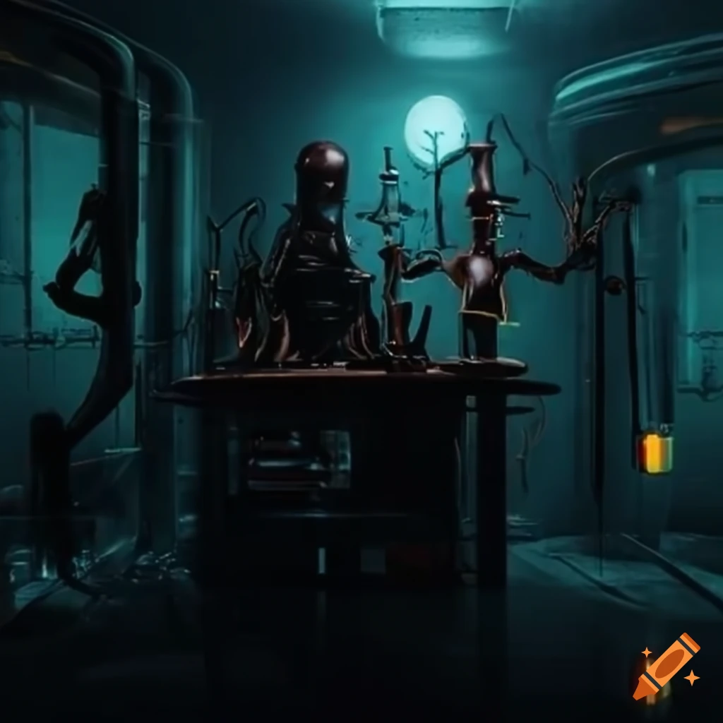 Dark laboratory on Craiyon