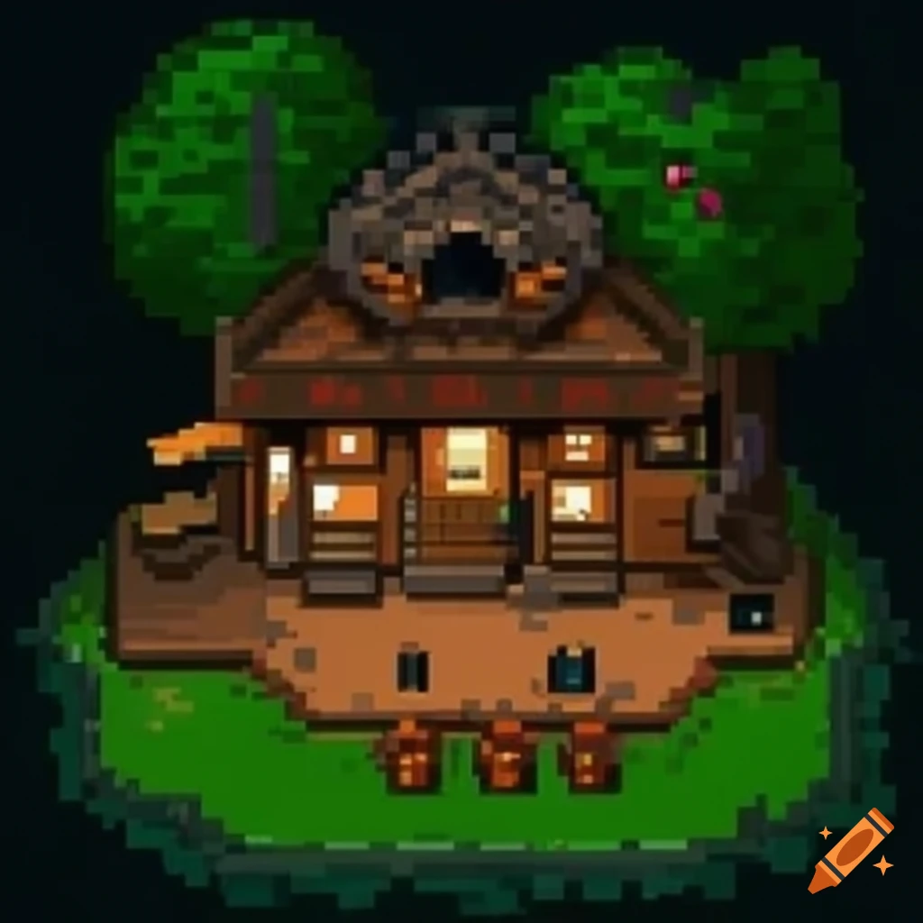 2d pixel art of a restaurant style rpg game on craiyon
